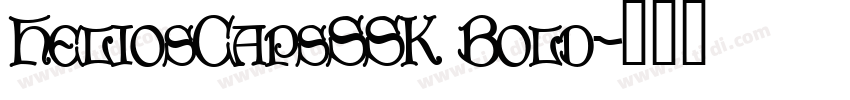 HeliosCapsSSK Bold字体转换